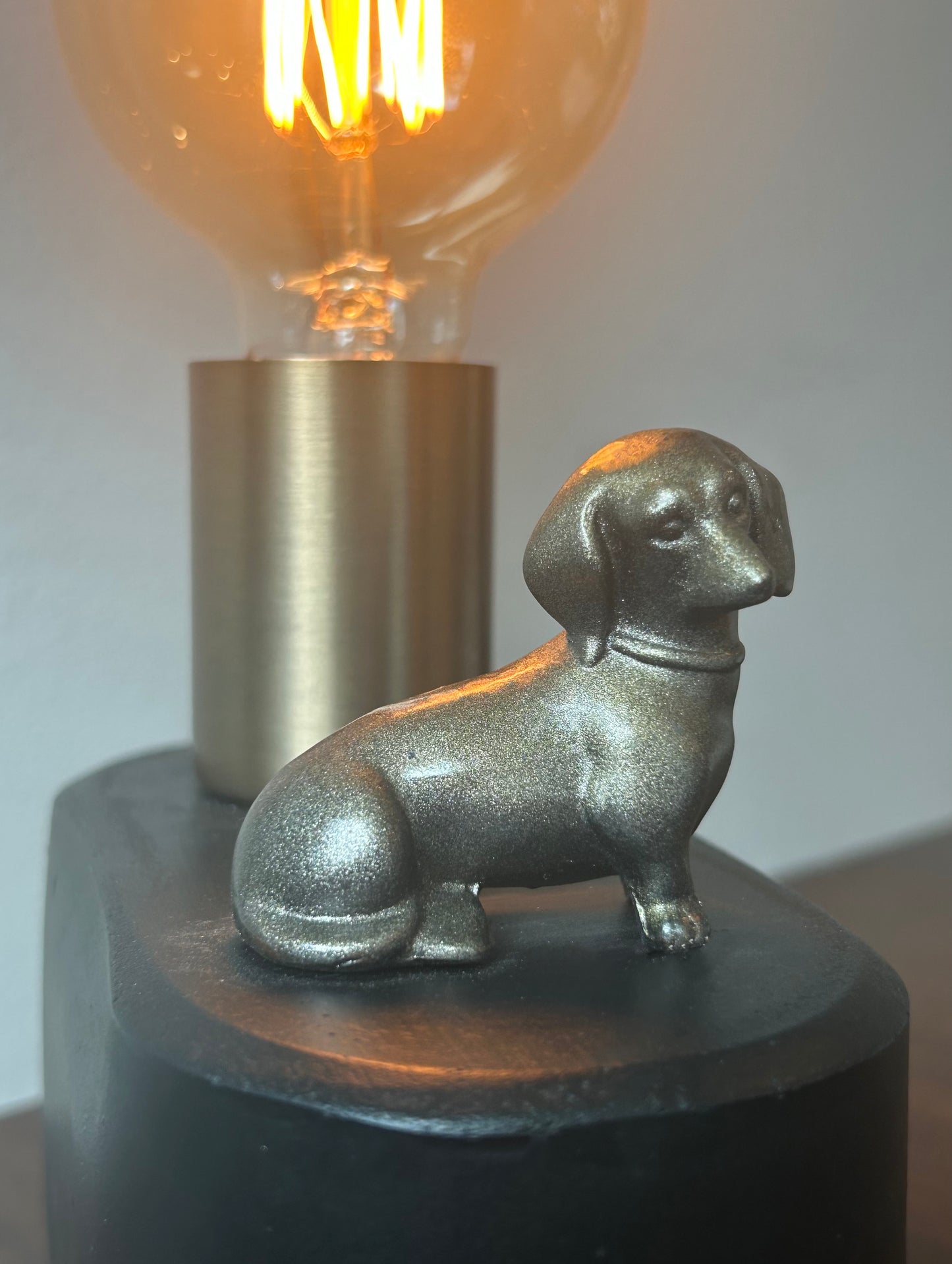 Dachshund Dog Lamp / Touch-Controlled