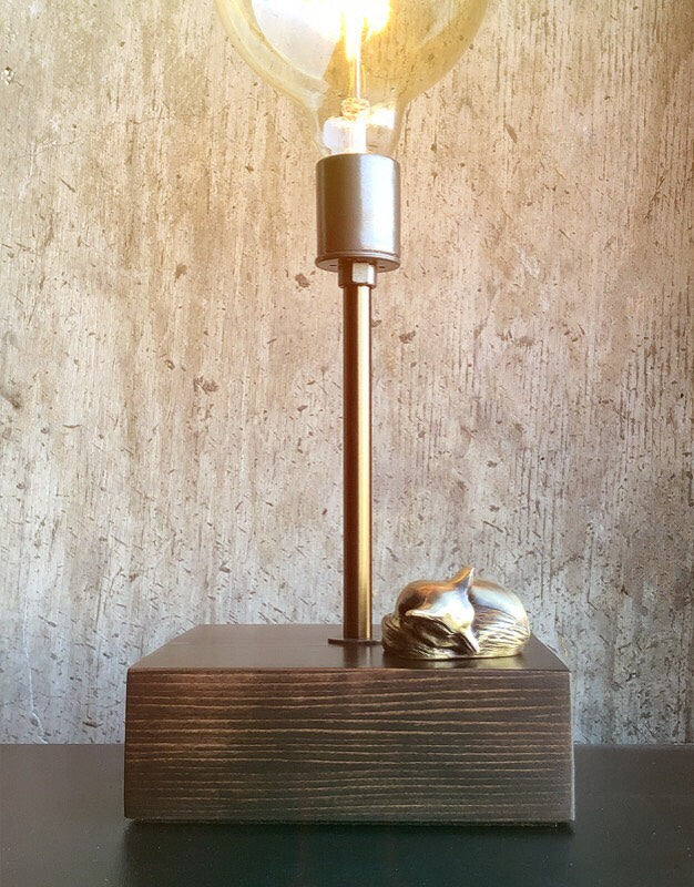 Mr Fox // Tall Brass Lamp