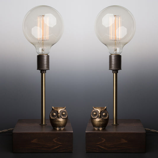 Mr. Owl 'Touch Sensor' Lamp (Mirrored PAIR)